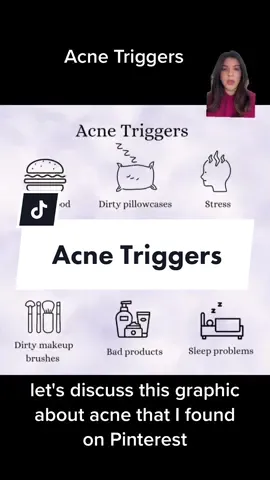 Acne Triggers : acne is mostly caused by issues you can’t control: hormones, genetics, oil production, overgrowth of bacteria called p. Acnes. There are certain triggers like stress, whey protein that can cause acne flares however usually a flareup of acne is not caused by something that you did wrong. Be kind to yourself & your skin 😊 #acnetrigger #myskintip #acnetoolkit #acneskincarechallenge #acneproneskintips #skintok 