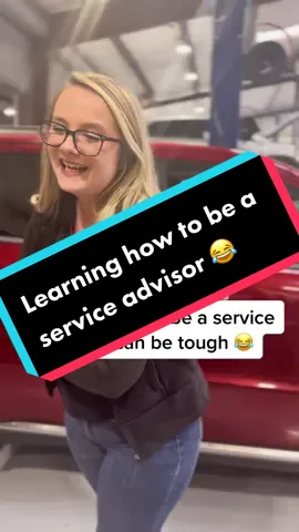 Y’all be nice to Sarah! 😅 #serviceadvisor #funny #automotive #cargirl #autorepair #serviceadvisortiktok #serviceadvisorproblems #mechaniclife #carguy #cartok #parts #fyp #foryou