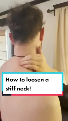 Loosen your stiff neck! #athomemassage #neckpain #neckpainrelief #massage #selfmassage #selfmassagetips