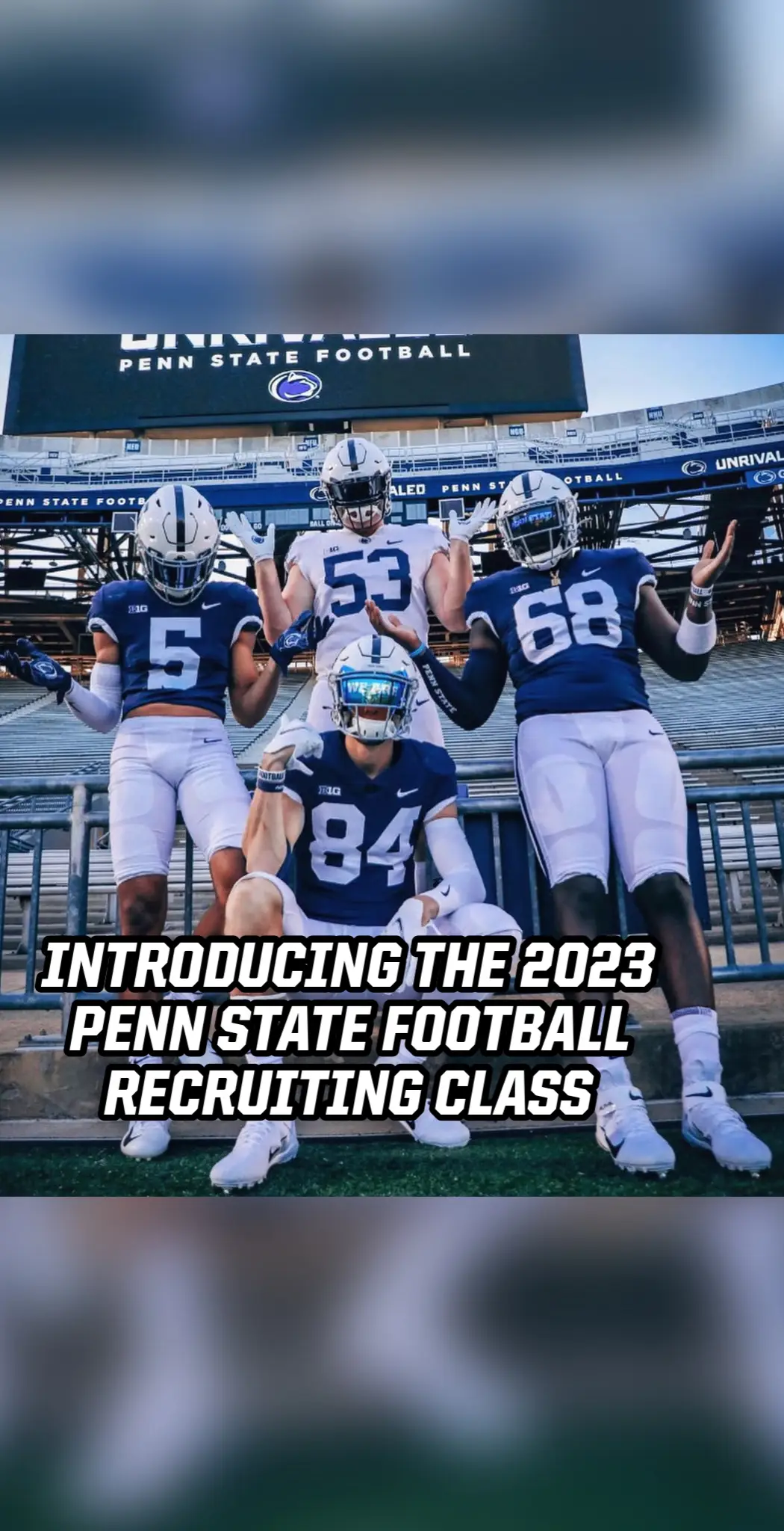 The 2023 PSU recruiting class 🔥 #pennstate #psu #fyp 