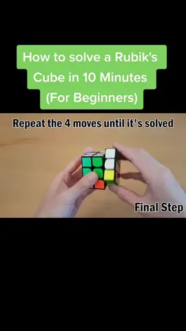 How to solve a Rubik's Cube in 10 Minutes  (For Beginners) #rubikscube #beginnersguide #puzzle 