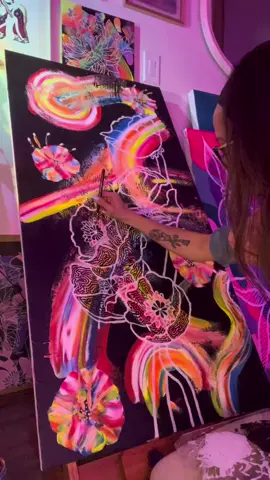 💖 #abstractart #abstractartist #abstractartistsoftiktok #flowerpainting 