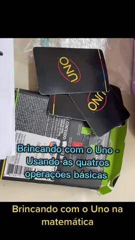Brincando com o uno na matemática? Isso pode?  Claro que simmmmm… podemos usa o baralho UNO para efetuar às quatro operações básicas da matemática. Fica a dica☺️ Eles amaram 🥰🥰 #matematica #professor #professorsoftiktok #baralho #jogosmatematicos #uno 