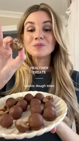 perfect healthy dessert or sweet treat 🤍 #healthytreats #healthydessert #cookiedough 