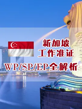 新加坡工作准证全面分析~#出国 #出国打工人 #中国人 #新加坡 #签证 