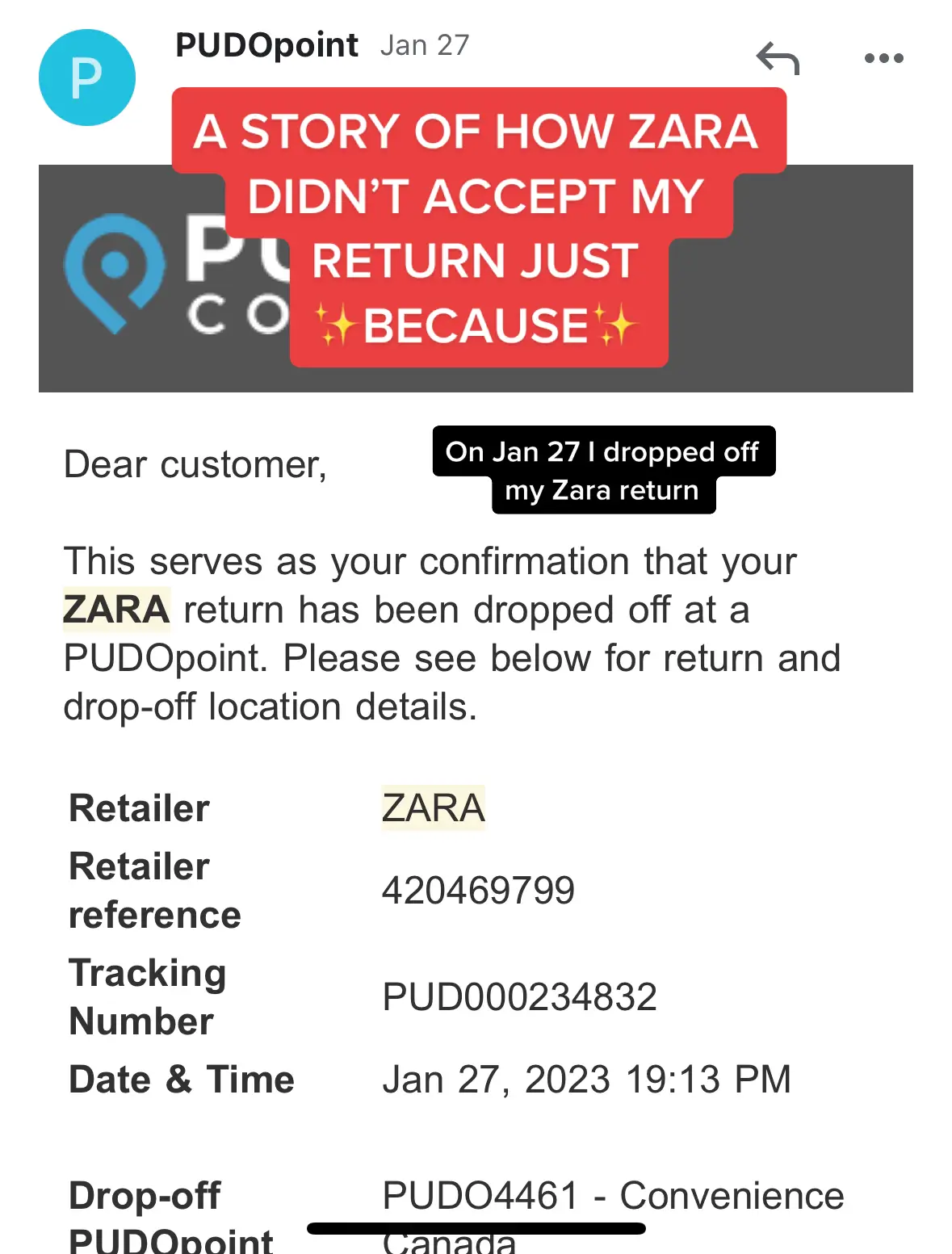 it’s the second time it happens to me…  so confused and just powerless. did anyone face the same issue? any recommendations on what to do?! having two pairs of the same shoes of different sizes and a dress that looks awful on me is not what I want to spend my $300 on, sorry zara.. #zara #zarareturns #zarareturn #zaracanada #returnpolicy #returnsoftiktok #returns 