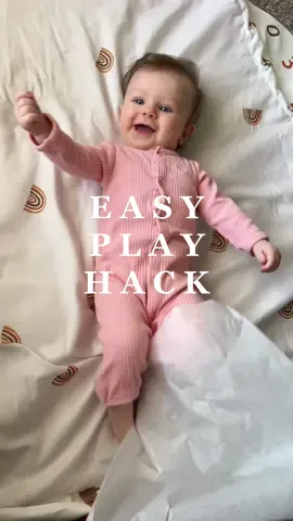 It's a perfect and easy setup activity for your littles who enjoy kicking! Grab some parchment/wax paper and place it under your babies feet and watch them go #sensoryplay #sensoryplayideas #sensoryplaytime #sensoryplaytolearn #sensoryplayforbaby #playathome #playathometoday #playhacks #parenting #parentingtips #parenting101 #narentingbacks #parentingback