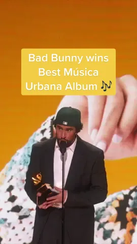 “When you do things with love and passion, everything is easier.” ❤️ Congrats to @badbunny on his #GRAMMYs win for Best Música Urbana Album “Un Verano Sin Ti”. 