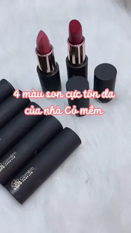 4 màu son cực tôn da của nhà Cỏ #comem #swatchson 