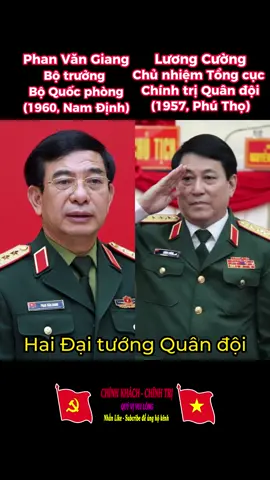 Hai Đại tướng Quân đội #chinhkhachchinhtri #chinhtrivietnam #lanhdaonhanuoc #chinhtri #chinhkhach 