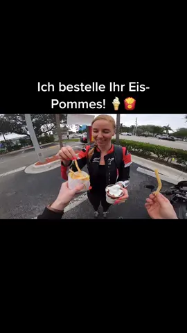 Ich bestelle Ihr Eis-Pommes! 🍦🍟 #davidbost #motorrad #bikelife #date #gehtsteil 