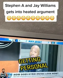 Heated argument #stephenasmith #jaywilliams #espn #firsttake #toplevelsportscards 