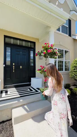 It’s the season of L💗VE Dress your front porch with me for Valentines. All the links to my front porch are in my bio. Are you inspired?! #ValentinesDay #frontporch #curbappeal #fauxflorals #rug #topiary #boxwood #frontdoor #planters #foryoupagе 