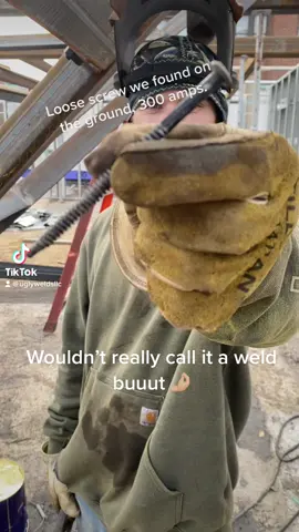 Lost of people said use a screw or nail. Whats next!? #fyp #foryou #foryoupage #foryourpage #foru #weld #welder #welding #weldernation #weldlife #weldinglife #weldingtiktok #construction #work #werk #job #scared #elecrician #millerwelder #outlaw #lincolnwelder #millerwelders #migwelder #tigwelder #tubewelder #pipewelder #pipefitter #iron #ironworker #fit #viral #viralvideo #viraltiktok #virall #viral_video #viralvideos #own #youaskedforit #share #like #comment #happy #mad #funny #joke #seriously #steel #metal #lost 