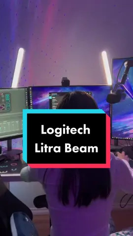 Upgraded my lighting game with the @logitechg Litra Beam! 😎  #ad #LogitechPartner #LitraBeam #gaming #GamingOnTikTok #gamer #streamer #setuptour #pcgamer 