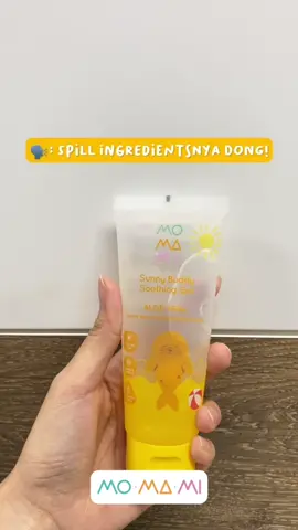 Gunakan Sunny Buddy Soothing Gel setelah Si Kecil terpapar sinar matahari ya Moms!☀️#MomsofTikTok #fyp #fypシ #momami #tipssikecil #sunscreen 