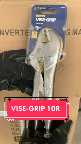 คีมล็อค VISE-GRIP 10R จาก Irwin ของแท้💯 ความยาวขนาด 10 นิ้ว ขนาดชิ้นงานที่จับได้ 1-5/8นิ้ว /41 มม. #สนใจกดสั่งในตะกร้าสีส้มซ้ายมือนะคะ 