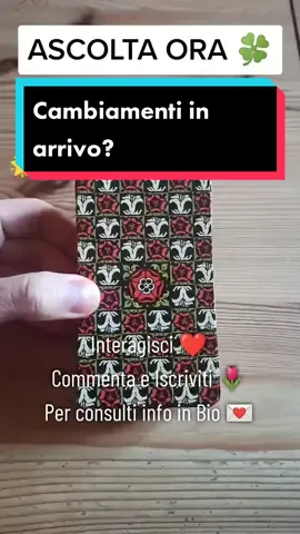 Che Cambiamenti Sono In Arrivo? 🌠🥰 La risposta in 60 secondi 🌟✨🤗 Per consulti ULTRA personalizzati, mandami una email (la trovi in Bio) 🥰 #cartomanzia #tarocchi #tarocchioggi #tarocchiinterattivi #tarocchigratis #tarocchitiktok #tarocchiamore #tarocchiitalia #tarocchigratuiti #tarot #cartomanziagratis #cartomanziaonline #cartomancie 