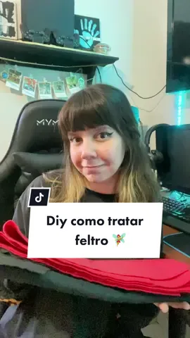 Vocês sabiam disso? Eu descobri recentemente 🤔 11l de água,  125ml de álcool   125ml de cola (escolar)  Amaciante (opcional para dar cheirinho gostoso 💕) #DIY #feltro #cosmaker #cosplaybr 