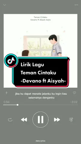 Membalas @noraliyananatasa #fyp #fypシ #fulllagu #liriklagu #fulllirik #fullsong #fullvideo #devano #aisyahaqilah #temancintaku 