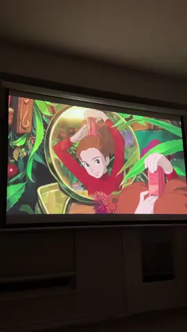 studio ghibili art style hits different #fyp #fypシ #studioghibli #arrietty #projector 