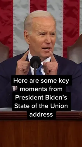 Here are some key moments from President Biden’s State of the Union address. #sotu #cnn #news #fyp