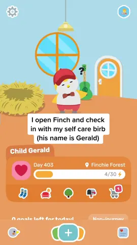 The fact that @finchcare is free too is amazing! #selfcareapp #MentalHealth #SelfCare #finchfam 