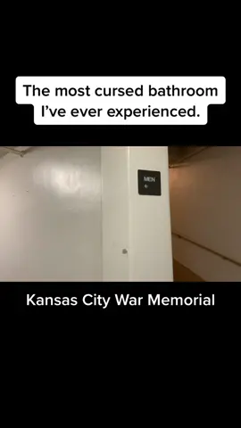 Back in 2020 I worked an MMA show in Kansas City and the venue’s men’s room was completely unhinged. #fyp #liminal #bathroom #cursedtiktok 