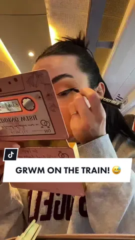 GRWM on the train! 😅 #fyp #mua 
