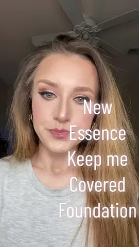 @essence.cosmetics Keep me covered Long lasting Foundation #makeup #review #essence #makeupreview #newmakeup #ulta #affordable #affordablemakeup #fyp #grwmmakeup 