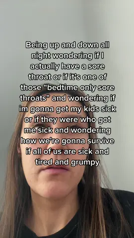 You know when you swallow like 20 times just to see if your throat is still sore and it always is? But you keep checking just in case? Well bc of that I’m so tired. #momtok #sahm #sahmlife #sahmtok #momtiktok #twinmom #firsttimemom #sickkids 