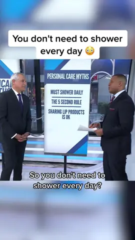 Do you shower every day? 🚿#DrJohnTorres breaks down why skipping the daily shower might be good for you 😳 #medicalmyths #TODAYShow