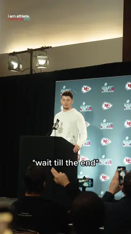 RiRi do you love me? 🤣 @chiefs #patrickmahomes #SuperBowl #mediaquestions #espn #rihanna 