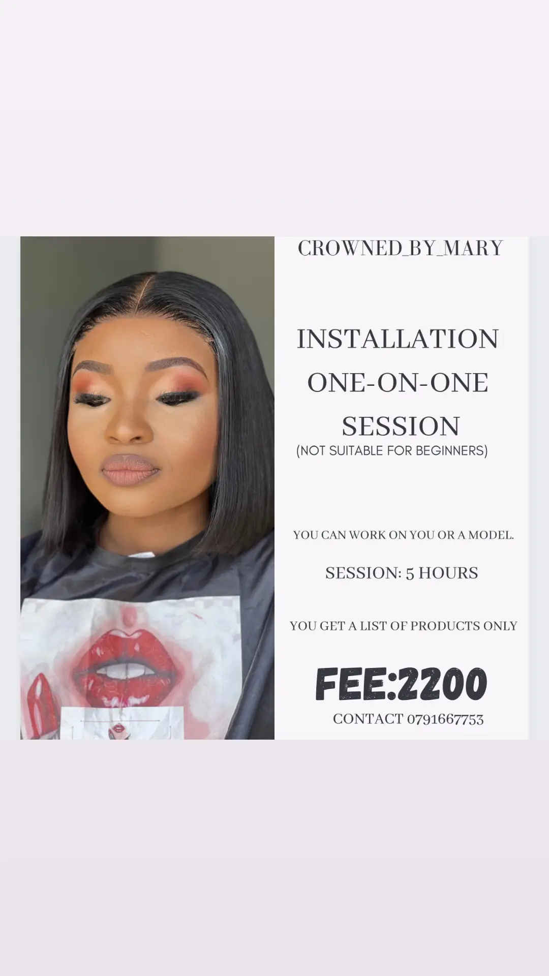 One on one classes.  #installation #customization #wigmaker #seshego #sleek #polokwane #frontalwig #limpopo #frontalinstallation 