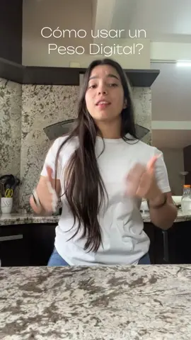 Como usar un peso digital #pesodigital #gymtips #foodscale #viral 