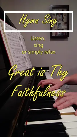 #hymn #foryou #foryoupage #gospel #church #piano #bringbackthehymns #greatisthyfaithfulness #relax #breathe #faithfulness #singalong #hymnsinging