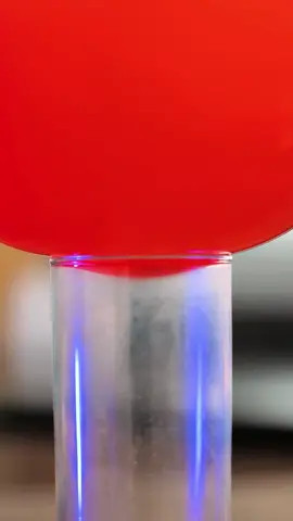 The fire eats up the air, making a makeshift vacuum in the glass!