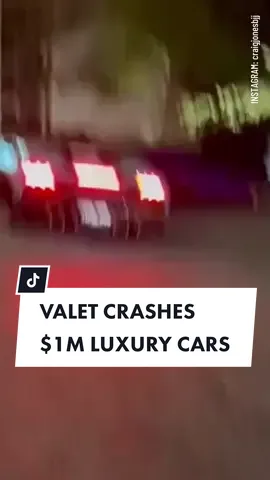 Think you're having a bad day at work? This valet driver crashed not one, but two luxury cars worth nearly $2 million belonging to Australian billionaire Laurence Escalante. A video published by Australian jiu-jitsu champion Craig Jones, shows the aftermath of a Crown Casino valet allegedly driving the high-powered teal Lamborghini into the rear of a purple one. The luxury cars are valued in excess of $900,000 each. #Lamborghini #Lambo #Crash #Valet #crownperth #crowncasino #craigjones #Perth #expensive #luxury #10newsfirst 