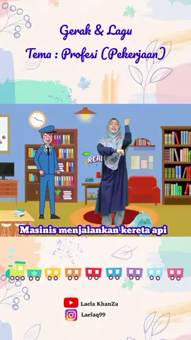 Gerak & Lagu Tema Profesi Bermain, bergerak  Sambil belajar yuk . . #tk #paud #gerakdanlagu #temaprofesi #profesi #pekerjaan #temapekerjaan #gurupenggerak #lagupaud #gurutk #flks #guruviral #fypシ゚viral #senamtk #senampaud 