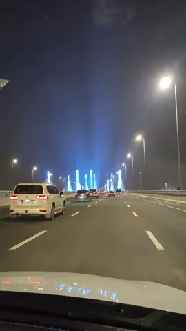 #doha #fypシ #tiktok #qatar #flyover #bridge #lightning #infrastructure #roads #drive #videography 