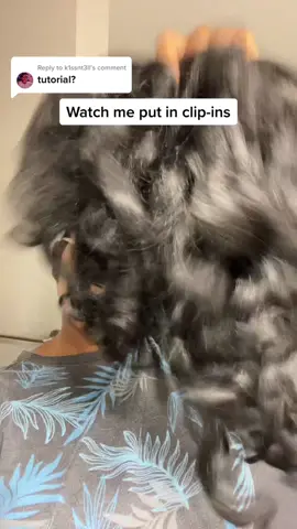 Replying to @k1ssnt3ll #clipinhairextensions #tutorial #hairtutorial #naturalhair 