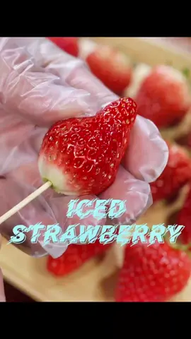 DIY Iced strawberry so delicious! #delicious #DIY #ice #strawberry #sweet #fruit 