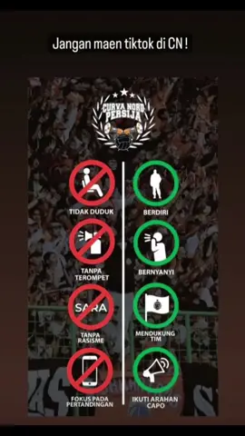 OUR TRIBUN OUR RULES janganngaco-ngaco  #curvanordpersija #cnp #persija #fyp 