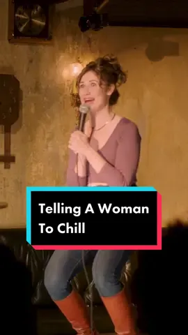 Want to see a woman go from 0 to 60? Just tell her to chill. #HeatherPasternak #SlayAtHomeMom #Comedy #StandUp #Marriage #Women #Chill