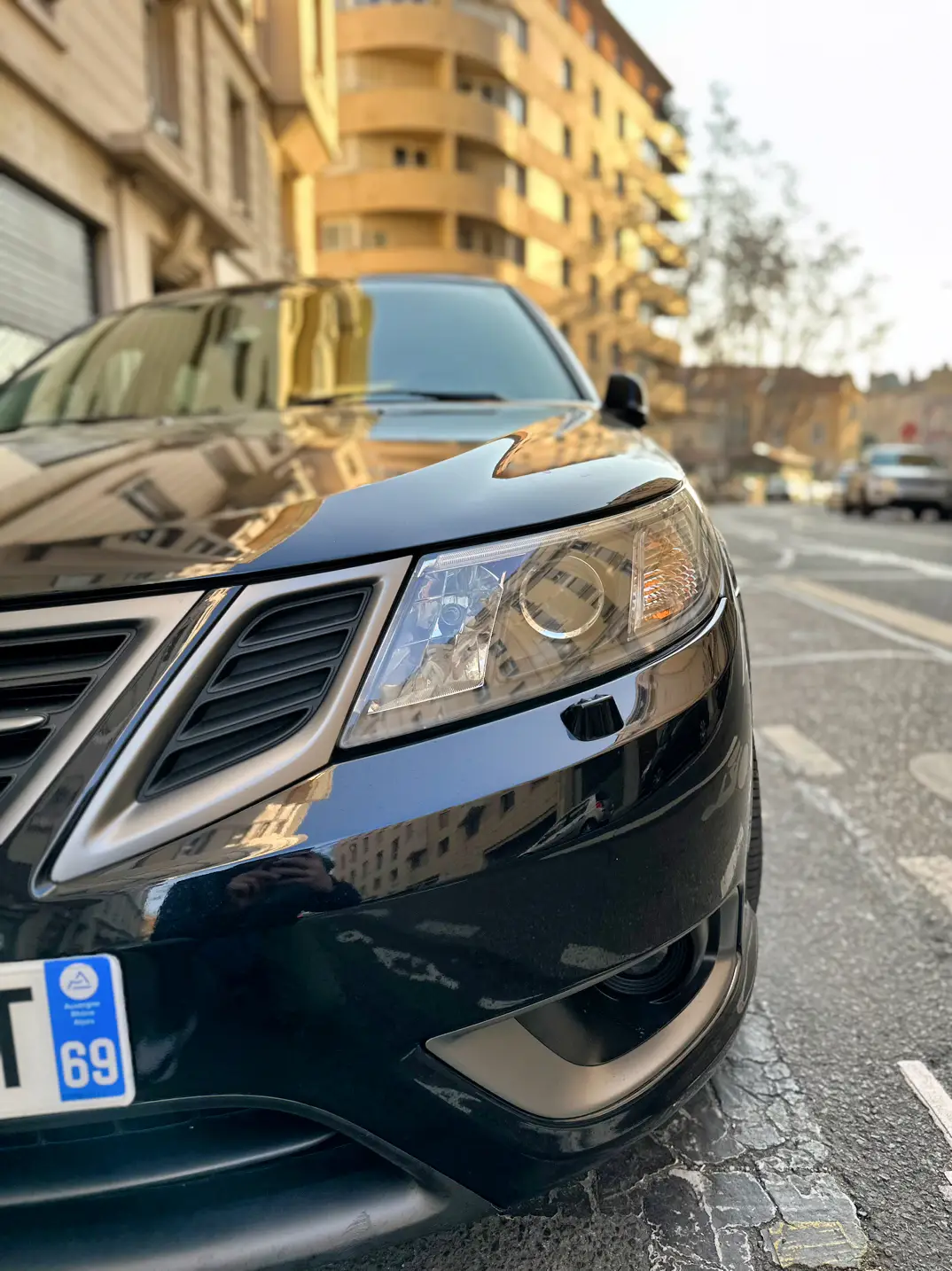 Voici donc la fameuse Saab plus en details 😎😋 #saab #saab93 #sportcombi #saabcar #93turbox #93saab #93 