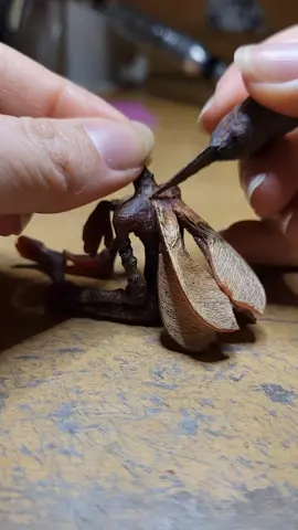 sculpting a little fairy person out of wax and foraged twigs! will be casting in bronze very soon! #sculpture #fairycore #fairy #sculptor #xannefran #handmade #fantasyart #SmallBusiness 