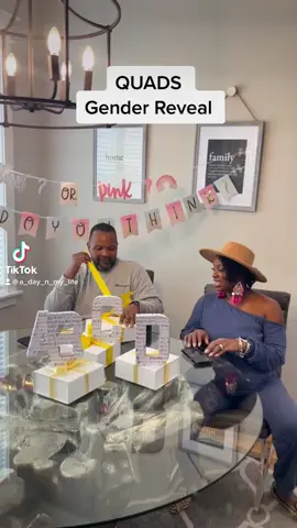 Harper Quads gender reveal!!! #genderreveal #quadruplets #BlackQuads #quadsquad #firsttimemom #pregnant #momofmultiples #QuadChronicles #pregnancy 