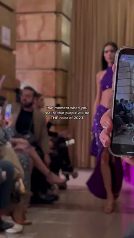 Notes from the front row: we’re all about to enter our purple rain era 💜 @patbo #Runway #fashiontrends #fashioneditor 