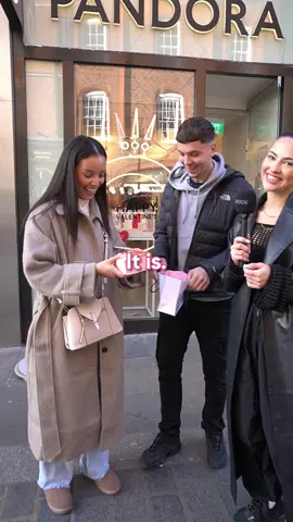 testing more couples/friends on how well they know each other and giving away @Pandora jewellery! #streetinterviews #fyp #jewellery #valentines #galentines #giftideas #PandoraCollective