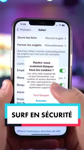 Voici comment naviguer sur internet en sécurité sur iPhone ! #iphonetricks #astucesiphones #iphone #apple #iphonetips 